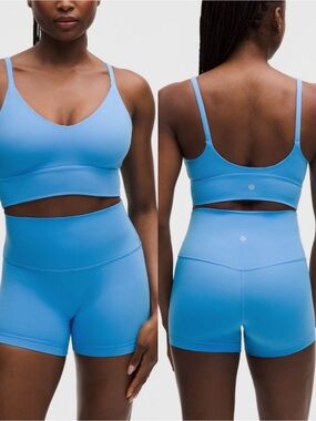Lululemon Align ™ No Line HR Short 4" Ocean Wave SZ 4